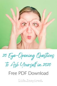 2020 Questions for Self-Reflection