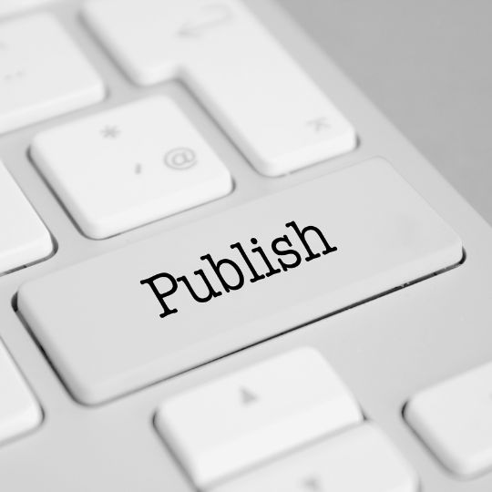 Publishing Services Publish Key on Keyboard