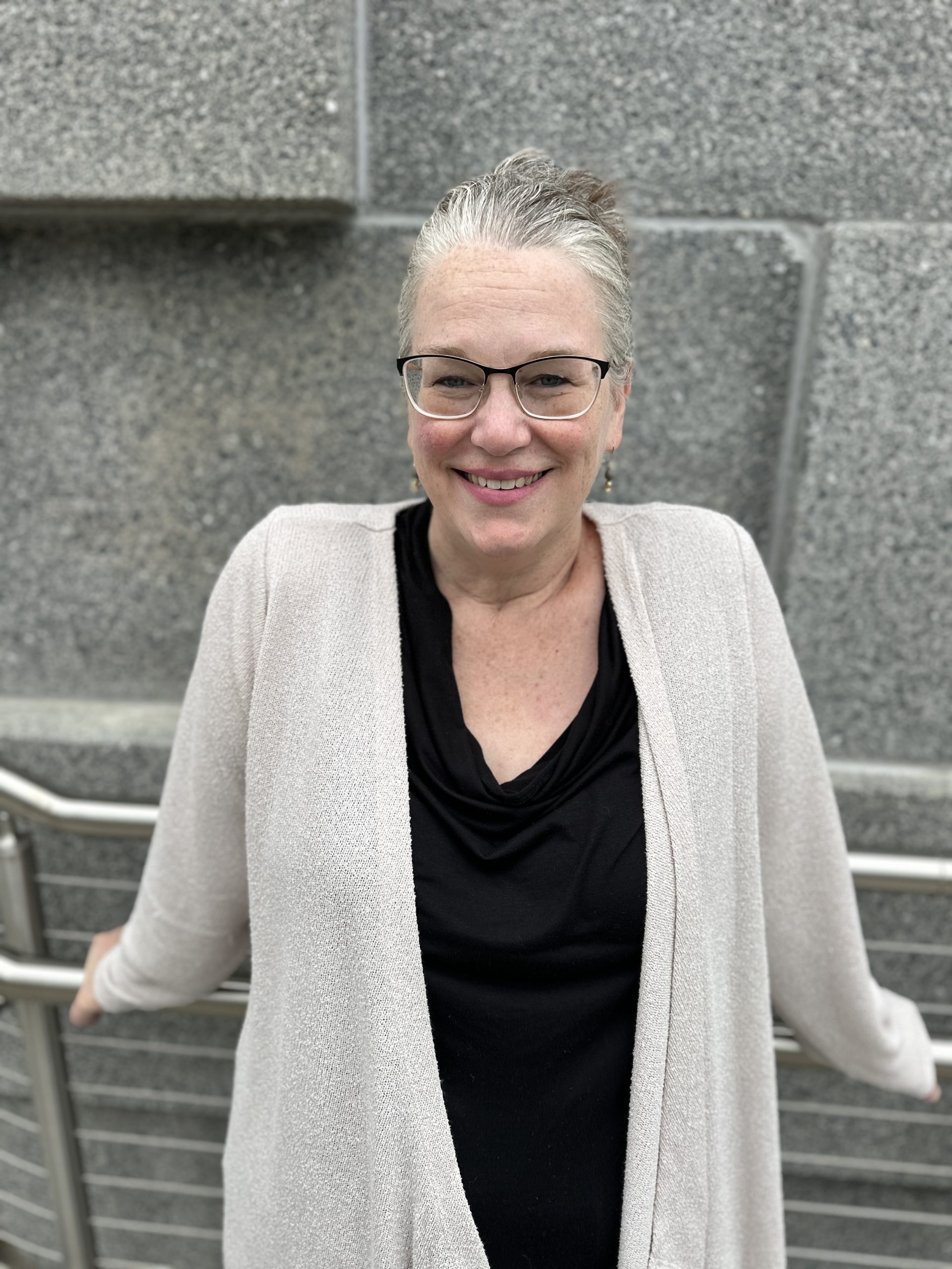 Middle Aged Woman wearing glasses